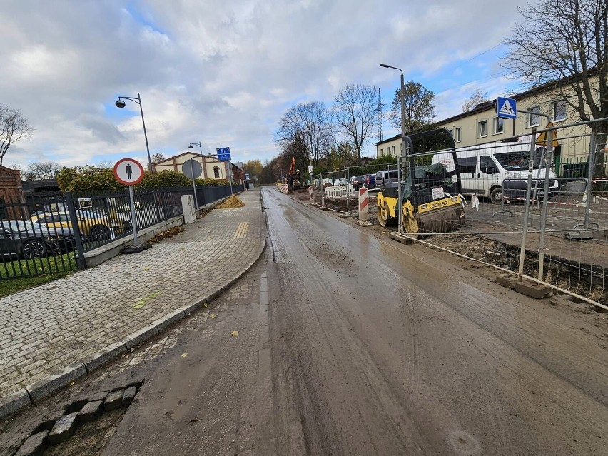 W Czeladzi trwa drugi etap przebudowy ulicy Dehnelów...