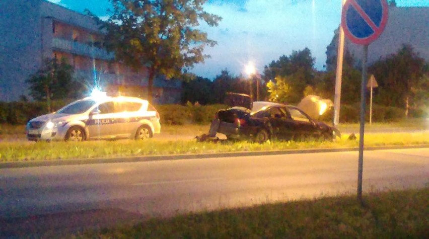 Wypadek w Jastrzębiu: kierowca jechał jak szalony
