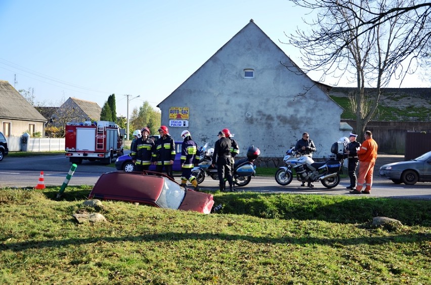 Wypadek w Suchej: Osobówka zderzyła się z ciężarówką