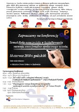 Poradnia Psychologiczno-Pedagogiczna w Radomsku organizuje konferencję dla nauczycieli