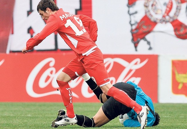 Stoper Widzewa Sebastian Madera jest w tym roku mocnym punktem łódzkiej drużyny