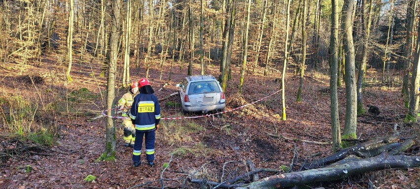 Wypadek w Hopowie. Mogło być groźnie. Na szczęście nikt nie ucierpiał