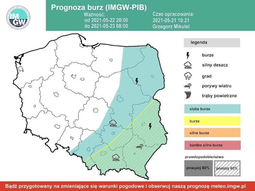 IMGW ostrzega: burzowe chmury nad woj. lubelskim w ten weekend