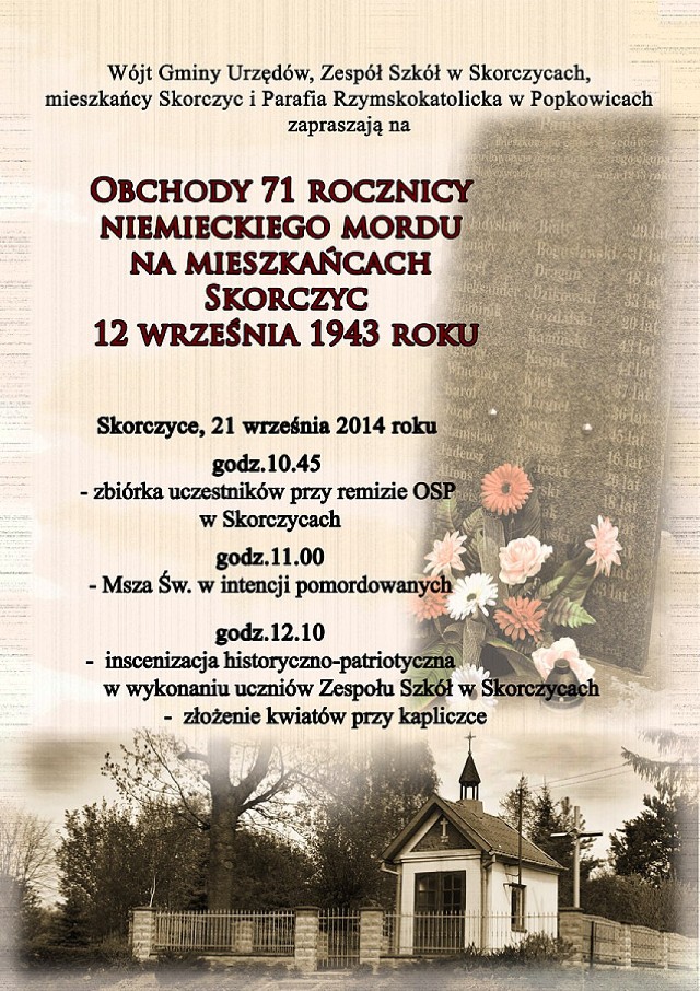 Obchody w Skorczycach zaplanowano na najbliższą niedzielę, 21 września