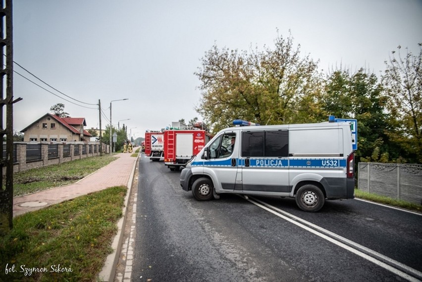 Uszkodzony gazociąg na ul. Zdunowskiej. Ewakuowano mieszkańców [ZDJĘCIA]