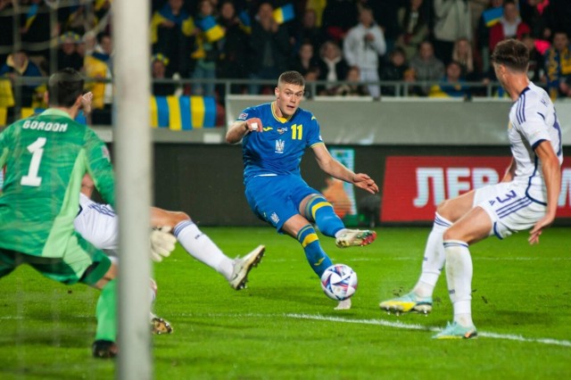 Mecz Ukraina - Szkocja na stadionie Cracovii