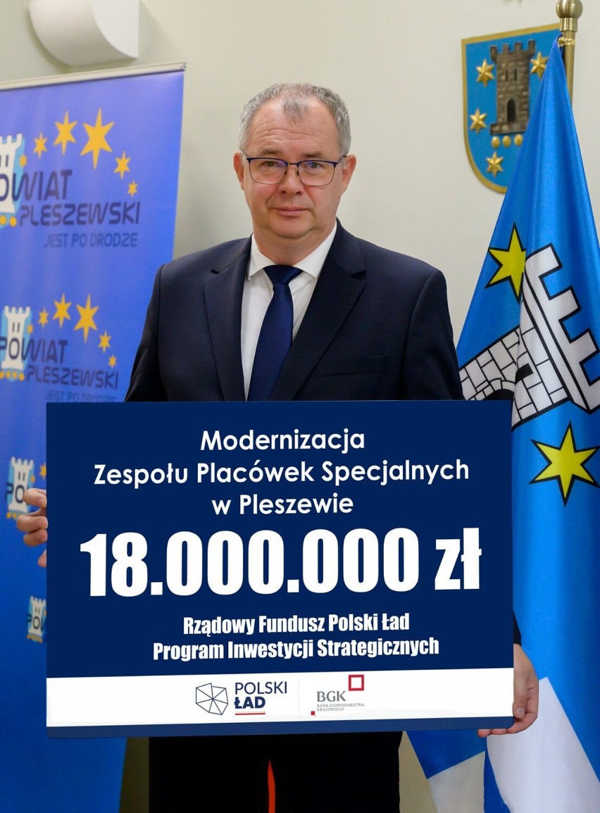 Powiat pleszewski otrzymał 18 mln zł na modernizację Zespołu...