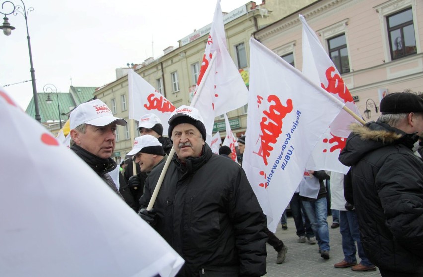 Manifestacja lubelskiej Solidarności