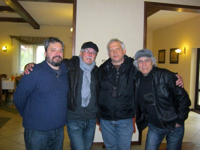 Od lewej: Sergiusz Kaszkowski, Irzi Novak, Wiesław Lipecki i...