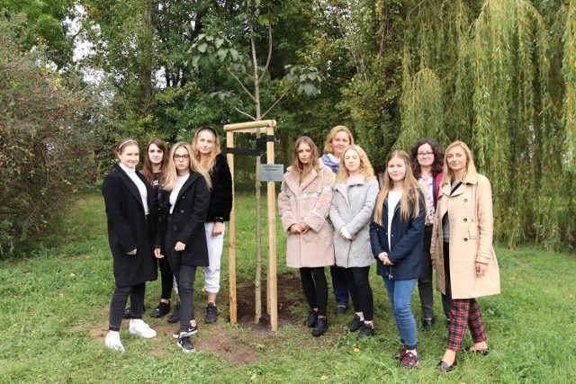 Park Przyjaźni w Kaliszu wzbogacił się o nowe drzewo, dar przyjaciół z partnerskiego Hamm