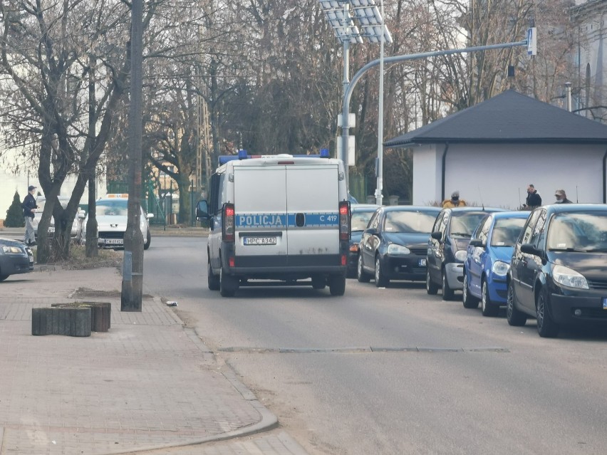 Akcja policji na ulicy Arentowicza we Włocławku