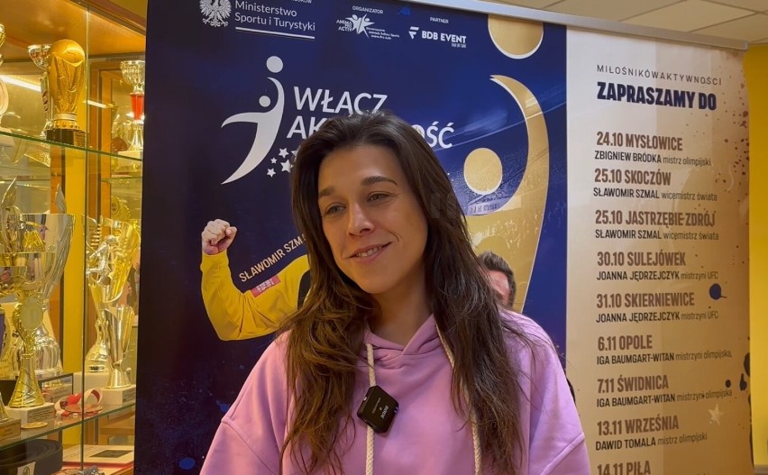 Joanna Jędrzejczyk, zawodniczka MMA i  mistrzyni UFC w Skierniewicach