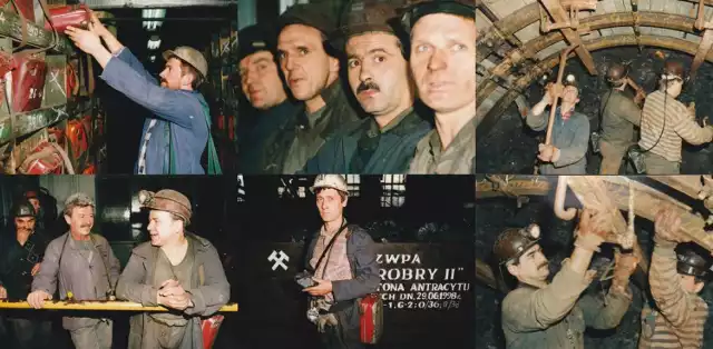Górnicy z Wałbrzycha na zdjęciach sprzed 25 lat