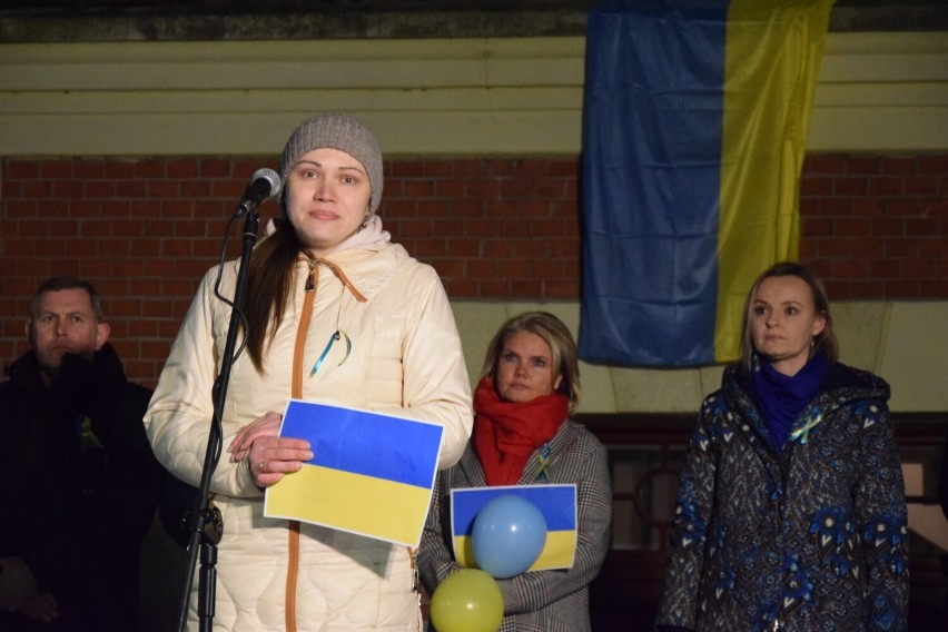 Mieszkańcy powiatu starogardzkiego solidarni z Ukrainą ZDJĘCIA