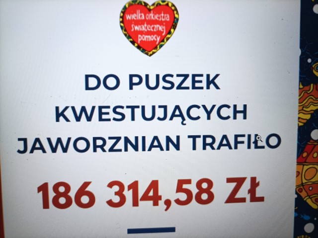 Zebrana kwota to suma ze 193 puszek wolontariuszy. Ich zawartość przeliczali pracownicy banków z Jaworzna i Katowic.