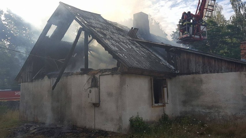 Pożar domu w Rożennie pod Kaliszem