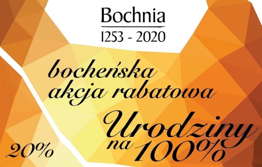 Bochnia. Zbliża się akcja rabatowa na urodziny Bochni, będzie można skorzystać z wielu zniżek