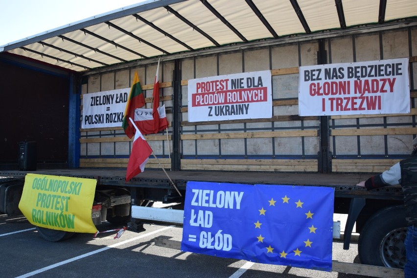 Protest rolników na granicy polsko-litewskiej