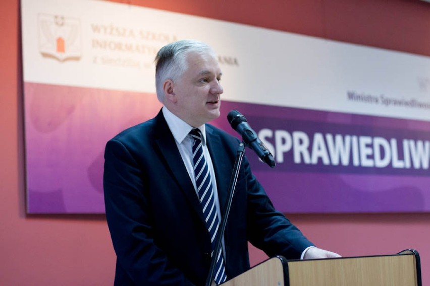 Minister Sprawiedliwości Jarosław Gowin w WSIiZ