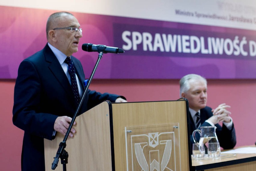 Minister Sprawiedliwości Jarosław Gowin w WSIiZ