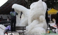 Szklarska Poręba. Wspaniałe rzeźby ze śniegu (ZDJĘCIA)