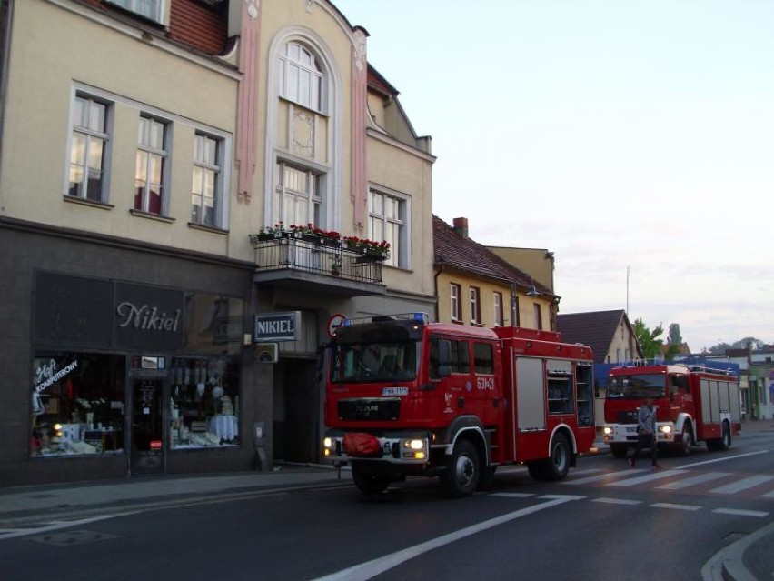 Pożar na wągrowieckim Rynku