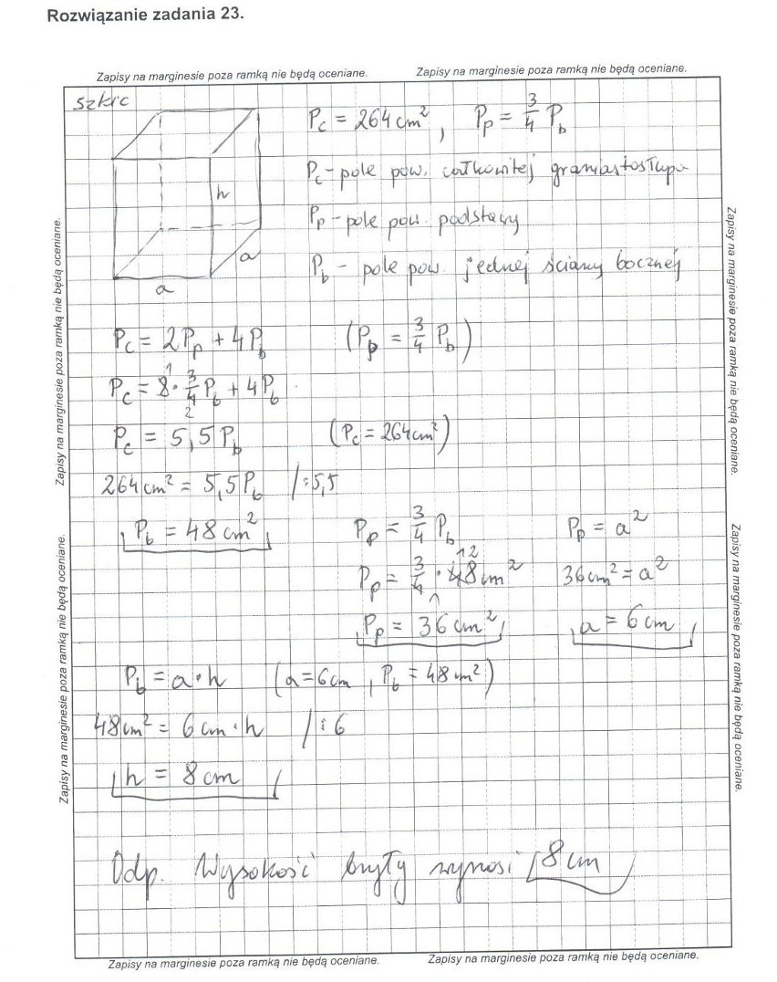 Wielkopolska: Próbny egzamin gimnazjalny z matematyki [ARKUSZE, ODPOWIEDZI]