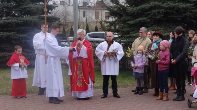 Niedziela Palmowa w kościele Matki Boskiej Częstochowskiej w Pleszewie