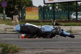 Wypadek na Wale Międzeszyńskim: ranny motocyklista