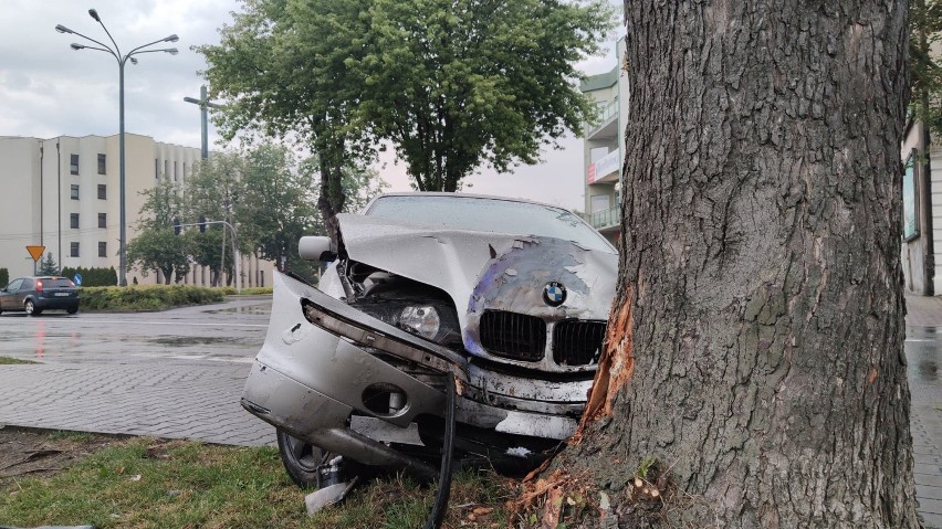 Wypadek koło McDonald's w Piotrkowie