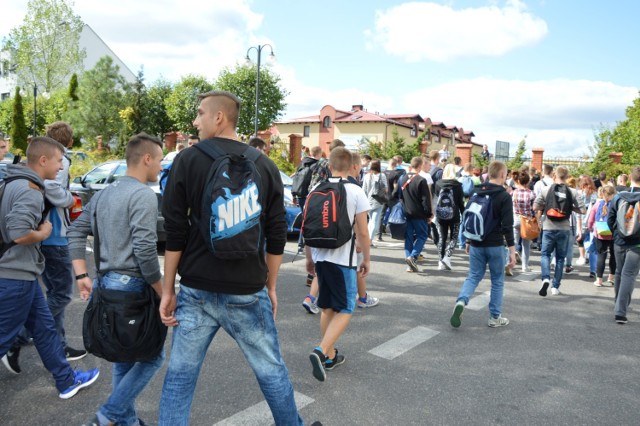 Protest uczniów ZST w Człuchowie