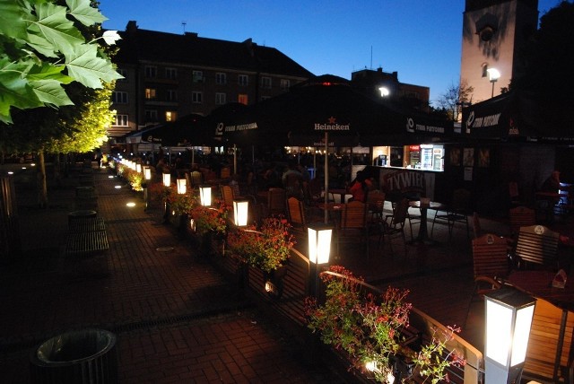 Rynek w Bytomiu i ogródki