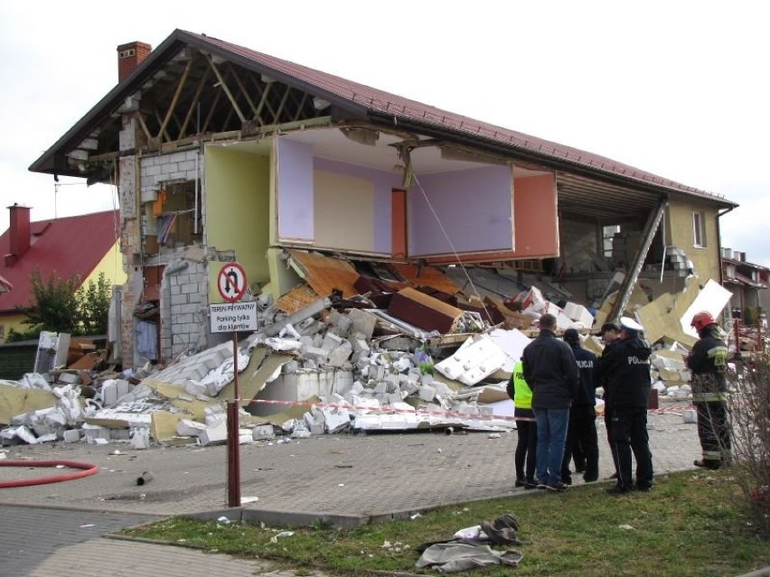 Katastrofa budowlana w Ełku [zdjęcia]