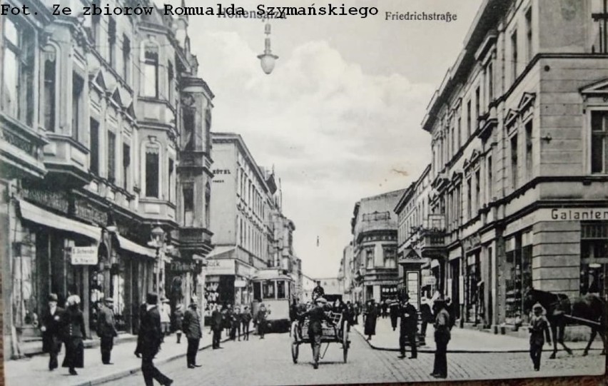 Obecna ulica Królowej Jadwigi, 1912 rok. Z lewej strony...