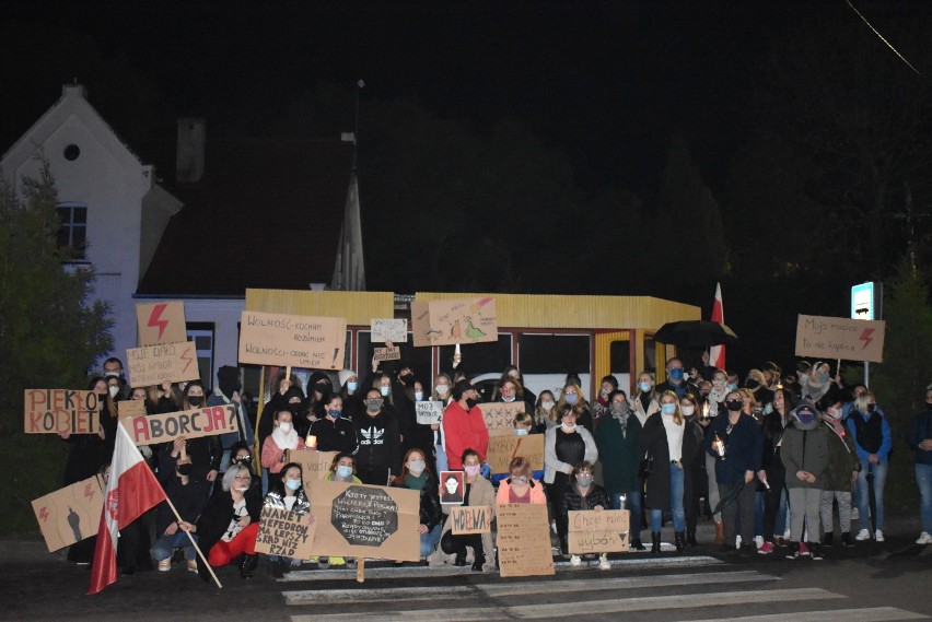 Protest kobiet w Dobrzycy