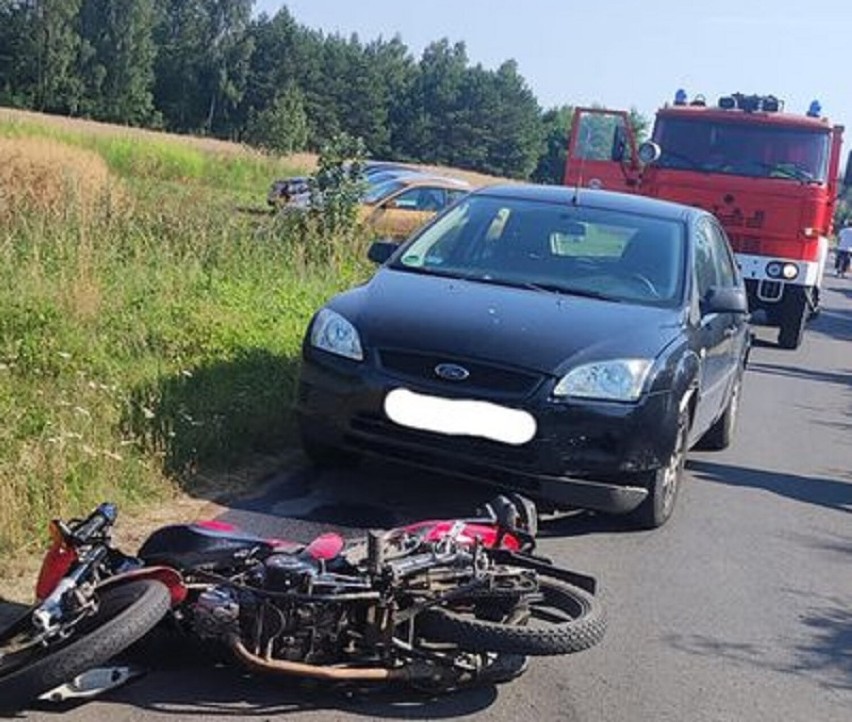 Wypadek w Rembieszowie w gminie Zapolice       