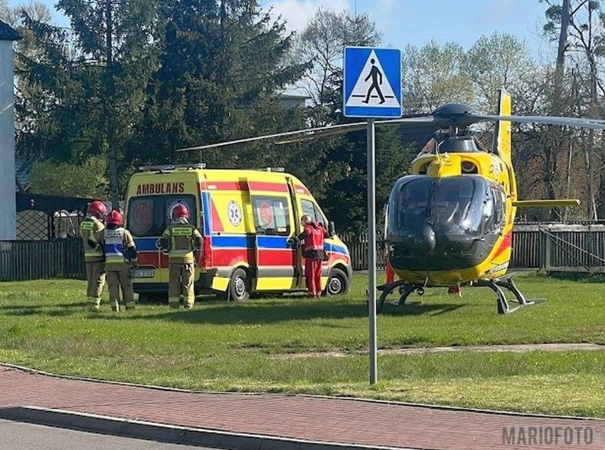 Wypadek w Borkach Wielkich w powiecie oleskim.