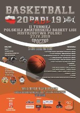 II Turniej Polskiej Amatorskiej Basket Ligi w Opocznie już w sobotę w hali I LO (Plakat)