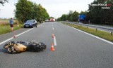 Mieszkaniec Żor zginął na DK81. Na motocyklu zderzył się z samochodem