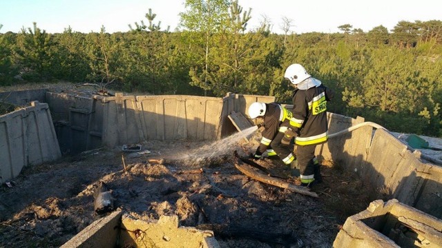 Pożar w Helu - 8.05.2015