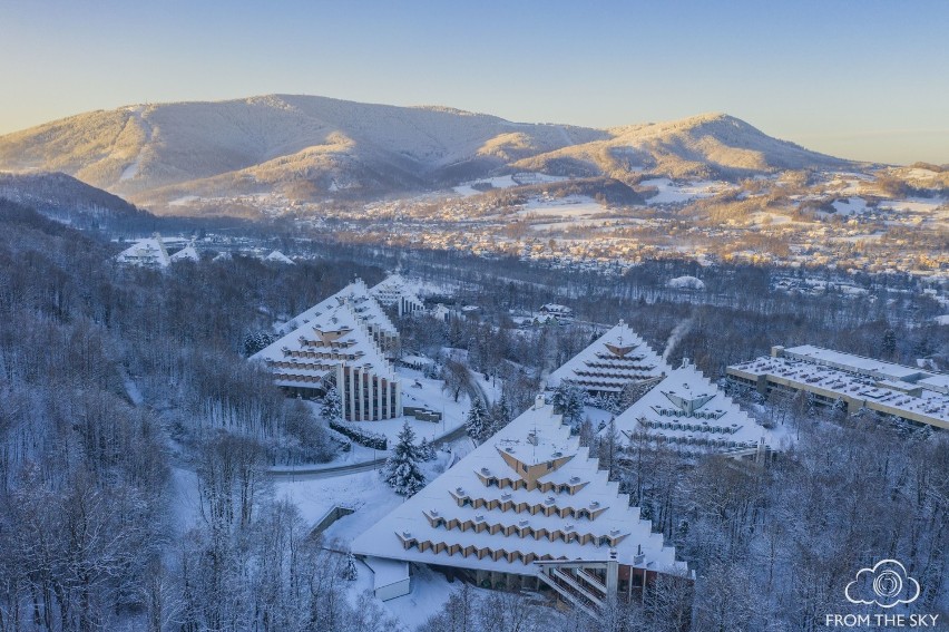 Beskidy widziane z drona i bajkowa zima w 2021 roku