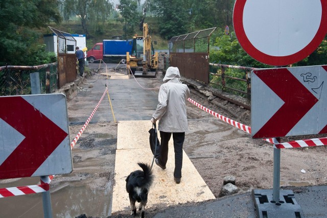 Tak jeszcze przed kilkoma tygodniami wyglądał remontowany wiadukt.