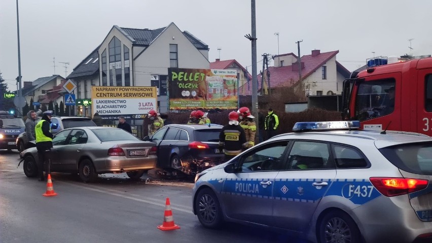 Wypadek na ulicy Sulejowskiej w Piotrkowie, 13.12.2020