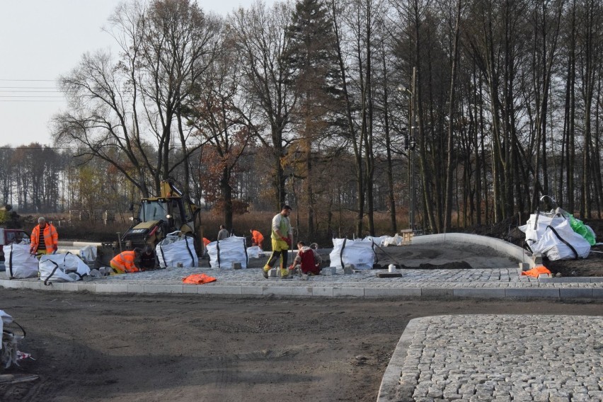 Remont DW 494 w Oleśnie i budowa ronda.
