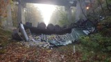 Katowice: Tir spadł z wiaduktu na DK 86. Kierowca zasnął [ZDJĘCIA, WIDEO]