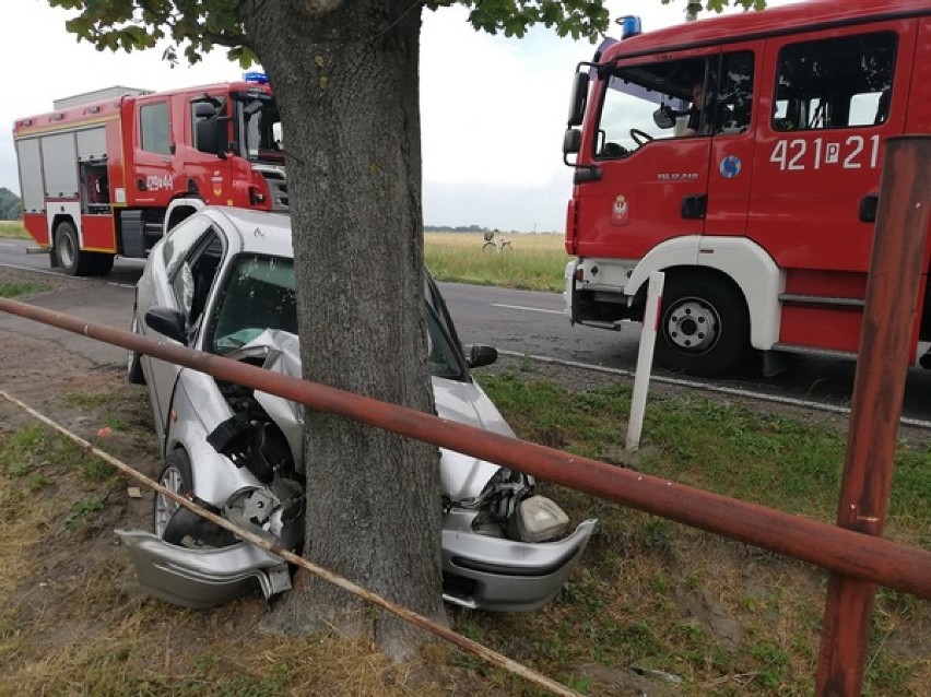 Dwie osoby trafiły do szpitala po wypadku w Owieczkach