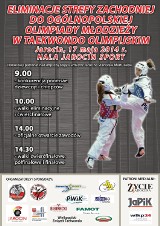 Taekwondo w Jarocinie: W sobotę zawody w Taekwono Olimpijskim 