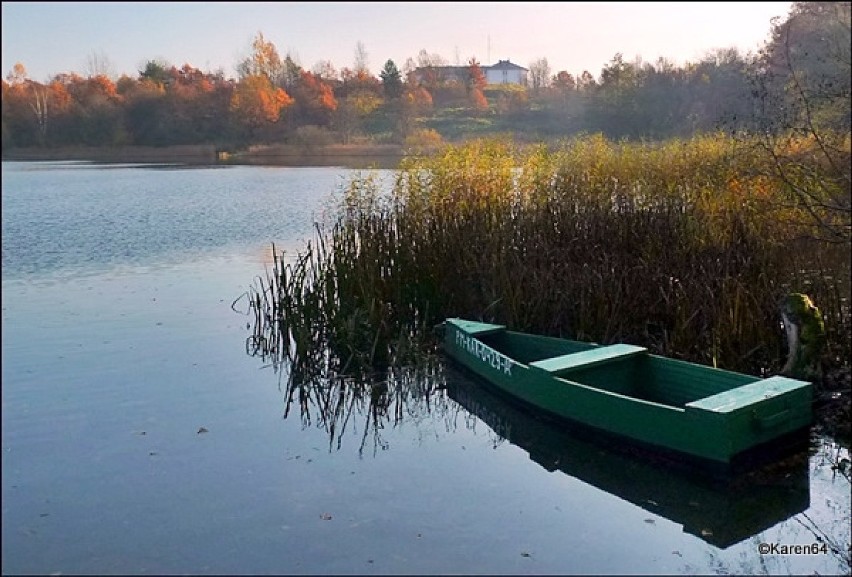 Jesienna cisza,Jezioro Klasztorne Duże
