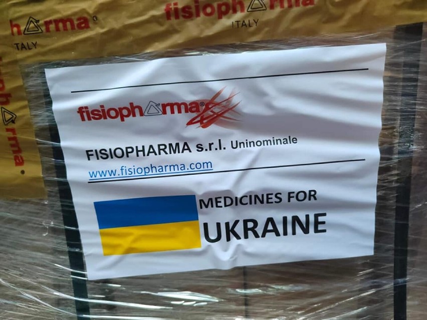 Włosi przekazali na Ukrainę 1,5 tony leków. Antybiotyki wyruszyły z Przemyśla [ZDJĘCIA]