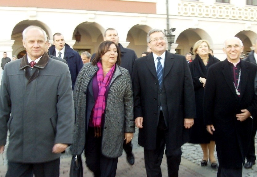 Prezydent Komorowski już w Zamościu (foto, video)